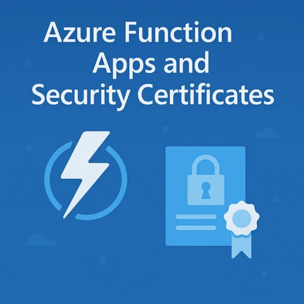 Azure Function Apps and Security Certificates